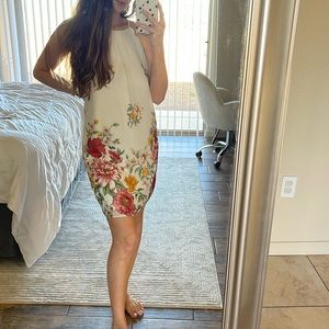 White, white flowery dress